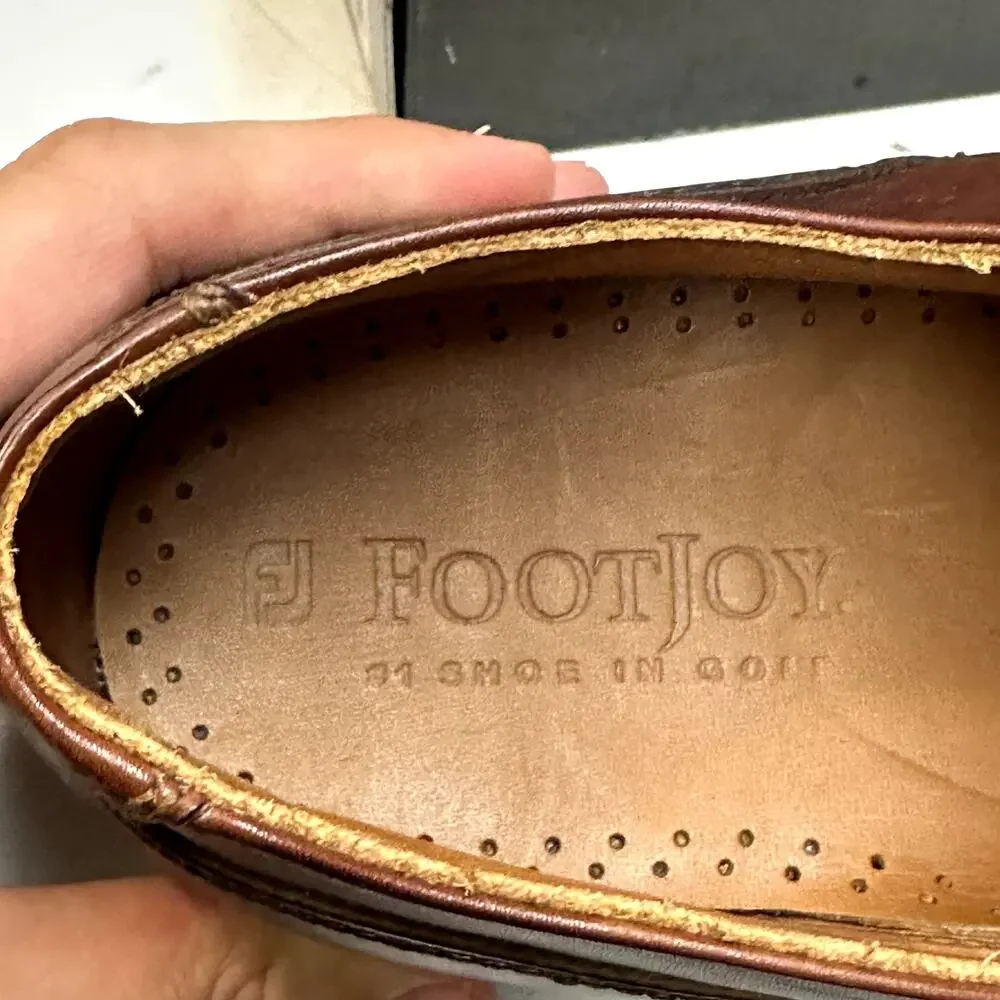 NIB Rancourt & Co. x FootJoy Split Toe Derby Dress Shoe Brown Calf 79206 11 C